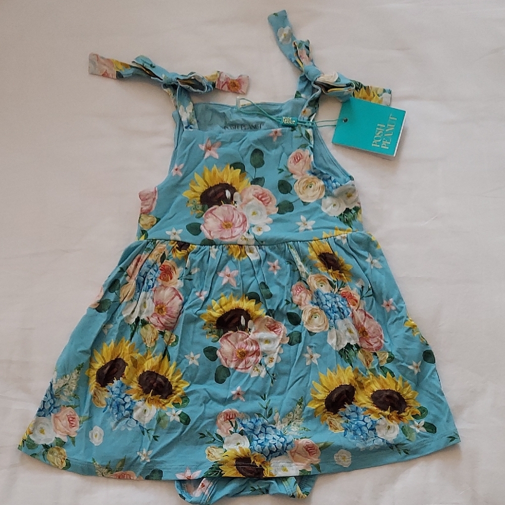Floral Sunflower Baby Dress